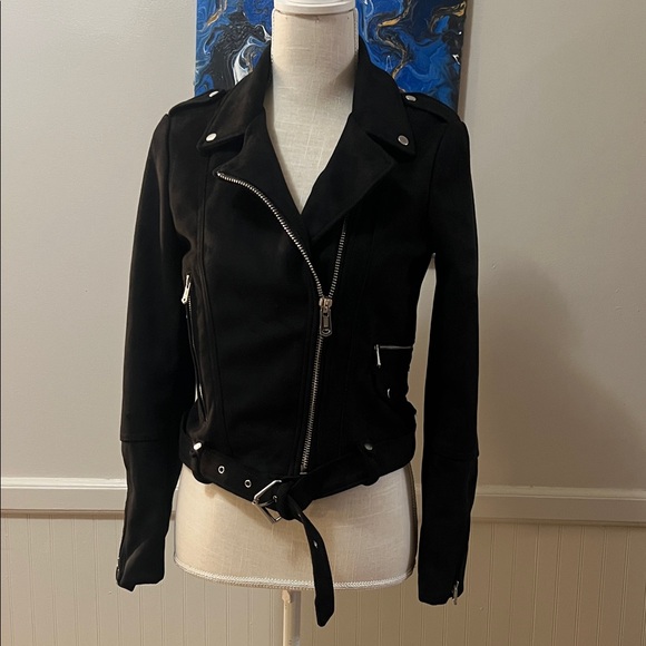 Zara Black Women's Moto Jacket - Picture 4 of 11